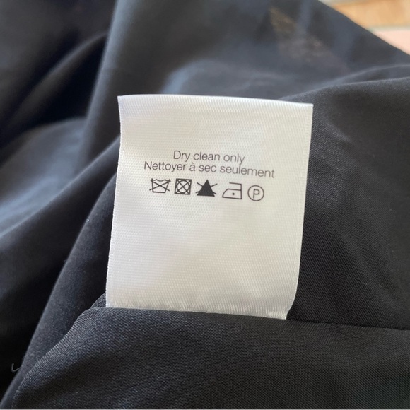 VERONICA BEARD Leona Ruched Black Red Polka-Dot One-Shoulder Ruffle Dress EUC 6 - Picture 12 of 12